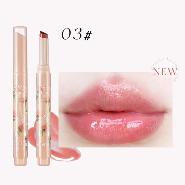 Fiudx Lápiz Labial Love Stick, Lápiz Labial Espejo, Brillo Labial, Esmalte de Labios, Agua, Embellecedor, Lápiz Labial Love