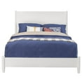 thumbnail image 3 of Flynn Mid Century Modern Standard King Panel Bed in White Finish, 3 of 5
