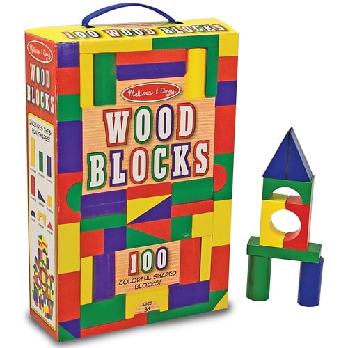 Melissa & Doug 100 Wood Blocks