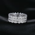 thumbnail image 7 of Jewelrypalace Fashion Classic Cubic Zirconia Wedding Eternity Band Rings 925 Sterling Silver Size 5H, 7 of 7