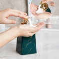 thumbnail image 4 of Dowbom Ceramic Foaming Soap Dispenser, Marble Pattern Foam Soap Dispenser With Gold Pump, 4 of 9