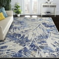 thumbnail image 4 of Superior Siesta Leaves Indoor/Outdoor Area Rug, Gray, 5' 2" x 7' 2", 4 of 9