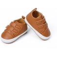 thumbnail image 4 of Baby Boys Girls Shoes Lace Up Leather Infant Sneakers Non Slip Rubber Sole Newborn Loafers Toddler First Walker Crib Shoes, 4 of 6