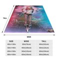 thumbnail image 4 of Suicide Squad Harley Quinn Flannel Blanket Ultra-Soft Micro Fleece Throw Blanket For Bed Sofa Couch Car Office Unisex Adult Fuzzy Bed Blanket Cozy Kids Throw Blanket 50"x40", 4 of 8