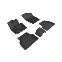 3D MAXpider L1AD03901509 Complete Set Custom Fit All-Weather Floor Mat for Select Audi Q3 Models - Kagu Rubber (Black)