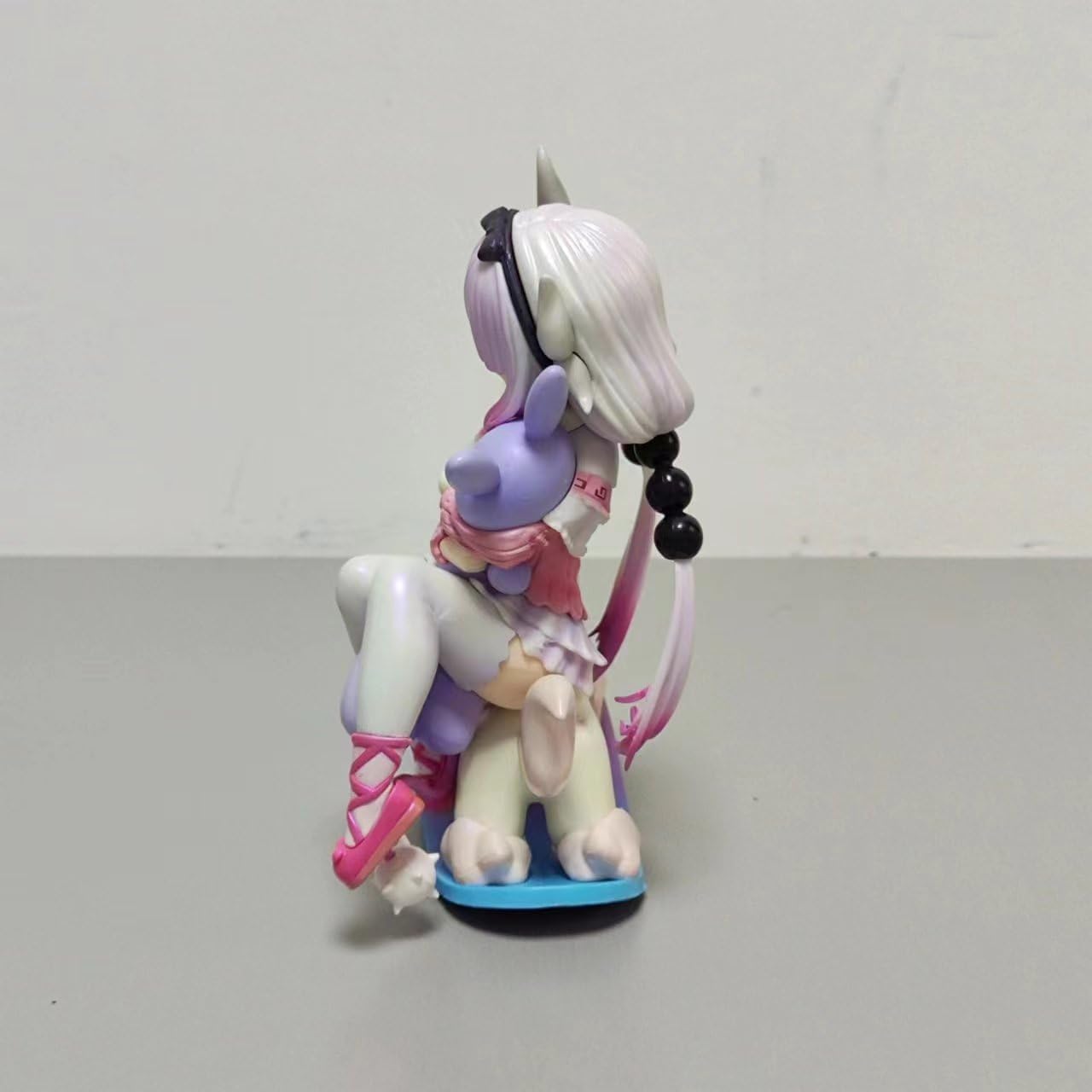 Newly Kanna Figure Sitting Cute Trojans Kanna Action Figures 15cm/5.9inch Anime Character Collection Decor Statue Model Desktop Decoration Ornament Gifts (B)