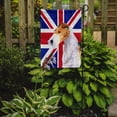 thumbnail image 2 of Fox Terrier with English Union Jack British Flag Garden Flag, 2 of 2