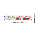 thumbnail image 3 of Colorful Happy Birthday Banner with Star Heart Elements Backdrop Background Party Supplies Birthday Party Decors Photography Props Birthday Decoration, 3 of 8