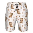 thumbnail image 3 of Logiee Fall Squirrel Print Mens Swim Trunks Quick Dry Board Shorts,Breathable Hawaii Beach Shorts Swimwear Bathing Suits-XX-Large, 3 of 6