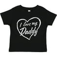 thumbnail image 3 of Inktastic I Love My Daddy in White Chalk Heart Boys or Girls Toddler T-Shirt, 3 of 5