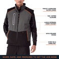 thumbnail image 4 of RefrigiWear PolarForce Vest - Men's Insulated Winter Vest, Lightweight Cold-Weather Layer, Durable Performance Outerwear, 4 of 7
