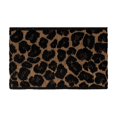 thumbnail image 2 of Authentic Hotel and Spa  Turkish Cotton Cheetah Jacquard Trim Midnight Blue 2-piece Washcloth Set, 2 of 2