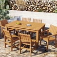 thumbnail image 3 of Wingyz 7 Piece Patio Dining Set,Dining Table Set for 6 with Chairs Outdoor Furniture for Lawn Garden, 3 of 8
