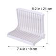 thumbnail image 2 of Mobutofu 1Set Small Dish Rack White Plastic 12.6 * 8.3 * 1 inch for Household Users, 2 of 8