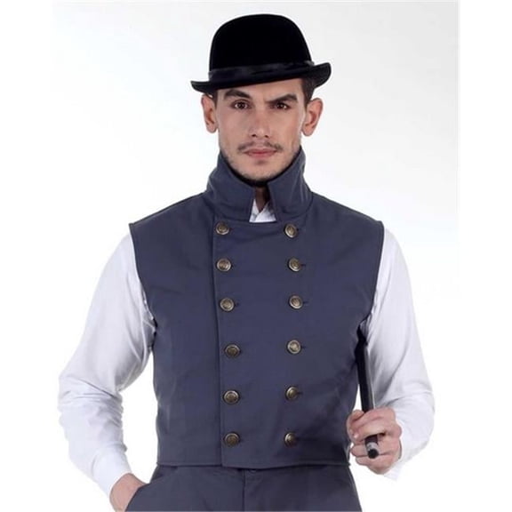 The Pirate Dressing C1344 Herschel Grey Vest- Small