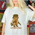 thumbnail image 2 of Funny Cat Parody T-Shirt, “Litter’s Full” Holiday Humor Tee, Cute Festive Cat Graphic Shirt, 2 of 5