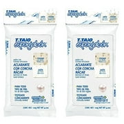 T.Taio Soap Sponge with Mother of Pearl – Esponjabon Concha Nacar – Exfoliating Glycerin Cleanser, 4.2 oz, 2 Pack