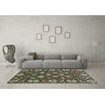 thumbnail image 3 of Ahgly Company Indoor Rectangle Abstract Light Blue Modern Area Rugs, 5' x 7', 3 of 4