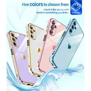 LeYi For Samsung Galaxy A14 Phone Case, Cute Galaxy A14 Case with Screen Protector [2 Pack], Blue