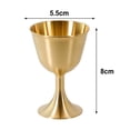 thumbnail image 3 of Wodtesl Drinkware Wine Glass Copper Smooth Edge Water Lightweight Portable Red Wine Glass Beer Cup Brass Mug Drinkware, 3 of 12