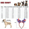 thumbnail image 5 of July 4th Dog Costume Set, Patriotic Dog Vest, US Flag Summer Dog Shirt, Mesh Breathable Independence Day Dog Outfits for Small Medium Large Dogs M, 5 of 6