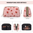 thumbnail image 5 of Xecao Strawberry Print Fashion Makeup PVC Bag Large Capacity Travel Cosmetic Bag for Women Organizer Toiletry Clutch, 5 of 8