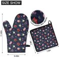 thumbnail image 6 of Pioneer Flower Floral Print Pattern 2-Pack Oven Mitts Set, Heat Resistant Kitchen Gloves, 7.7" X 12", 6 of 6