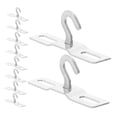thumbnail image 4 of ELAYARD 10pcs White Screw Hooks For Ceiling Tile Hooks Galvanized Iron Silver Home Decor, 4 of 8