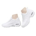 thumbnail image 3 of Fsqjgq Chaussures de Course à Lacets pour Femmes Espadrilles Compensées Décontractées Chaussures de Marche en Maille Chaussures pour Femmes Espadrilles de Randonnée Souples, 3 of 6