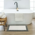 thumbnail image 5 of Mohawk Counterpoint Bath Mat Soft Absorbent Quick Dry Machine Washable Non-Slip Bathroom Mat, Pewter/White, 17" x 24", 5 of 8