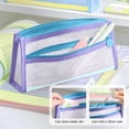 thumbnail image 5 of Zipper Pouches for Organizing,Mesh Zipper Pouch Bags,Mesh Nylon Storage Bag with Zipper,9IN Small Makeup Bag Toothbrush Toothpaste Cosmetic(Purple), 5 of 6