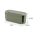 thumbnail image 6 of Cable Management Box with Removable Cover | WiFi Router & Plug Socket Organizer | Desktop Cable Storage Container with Ventilation & Phone Slot, 6 of 6