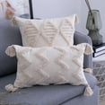 thumbnail image 3 of Housses de Coussin Décoratives pour Lit Chambre Housse de Coussin d'Accent Neutre Tissée, 3 of 7