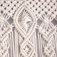 thumbnail image 4 of Macrame Curtains Long Cotton Macrame Wall Hanging Boho Beaded Curtain for Window Doorway Handmade Wedding Backdrop Room Divider, 2 Panels 79" L x 35" W, 4 of 9