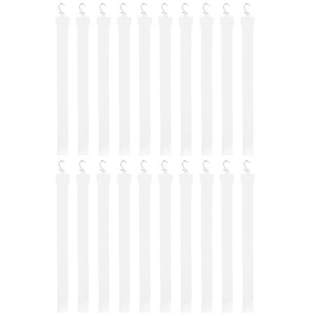 

20pcs Hanging Merchandise Strips with S Hooks Plastic Display Clip Strips