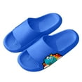 thumbnail image 4 of Quealent Big Kids Cloud slides,Boys Girls Slides Non-slip Summer Beach Pool Shoes Toddler Cartoon Slides Sandals Indoor&Outdoor Garden Slippers Shower Shoes Blue for Size 38, 4 of 8
