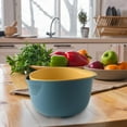thumbnail image 7 of Esquirla Vegetable Washing Drainage Basket Kitchen Colander Bowl Double Layer Thicken Material Fruit Cleaning Basin for Veggies Fruits Blue, 7 of 7
