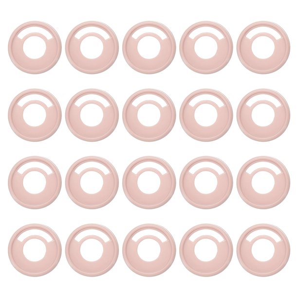 Discos de encuadernación de plástico Uxcell 20 Pcs 1.1 pulgadas Discos de expansión de encuadernación Rosa claro