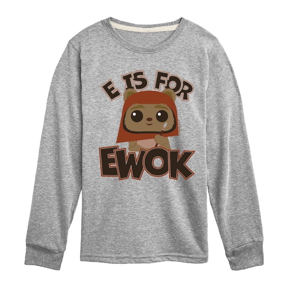 Star Wars - Is For Ewok - Youth Boys Long Sleeve Graphic T-Shirt