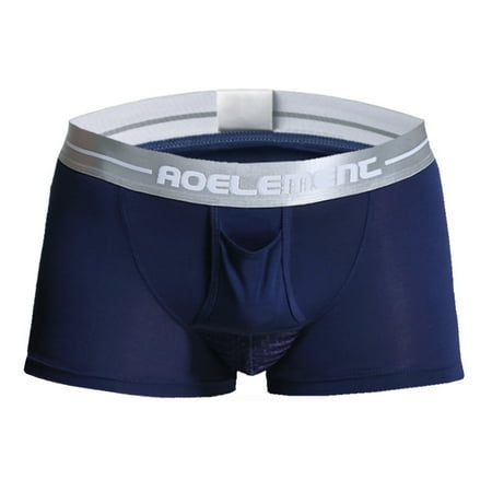 

RichYS Men Underwear Inside Wearing Alphabet Waistband Trendy Mesh Bag Underpants Panties Underwear