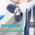 thumbnail image 2 of Deep Cleaning Toilet Brush Set Toilet Brush with Container 90 Free Opening-Closing Soft Bristle, 2 of 5