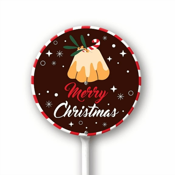 Eveokoki Outdoor Christmas Decorations - Merry Christmas Aluminum Garden Stakes for Yard, Winter Holiday Signs for Outside Lawn, Porch, Pathway Xmas Decor 9.2x9.2Inch