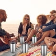 thumbnail image 7 of 6 Pack Wine Chiller Bucket Wine Bottles Cooler Bulk, Stainless Steel Double Wall Insulated Champagne Ice Bucket for Parties,Fits for 750 ml Bottles(Silver), 7 of 7