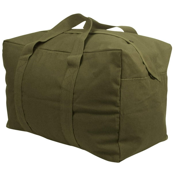 Bolsa de lona Rothco Cargo de lona con paracaídas, 75 L, color verde oliva