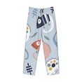 thumbnail image 4 of Daiia Cute Chameleons On Blue Men's Sleep Pant with Pockets and Drawstring,Pajama Pants-XX-Large, 4 of 9