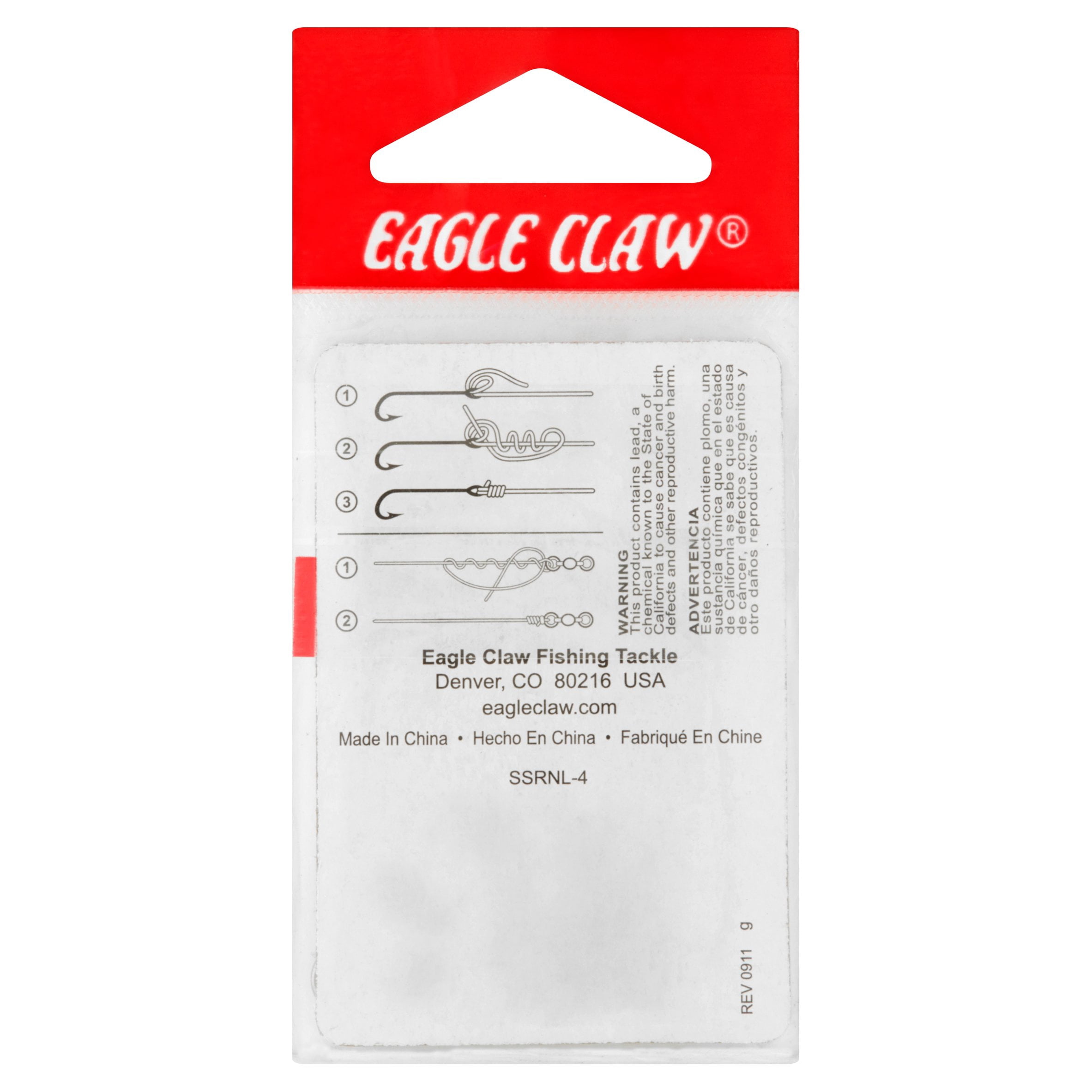 (6 pack) Eagle Claw Fishing Tackle, 01143-004 Split Rings Size 4