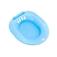 thumbnail image 2 of Asiento de inodoro para mujer, lavabo, bañera profunda, portátil, diseño antideslizante para limpieza diaria, resistente, evita sentadillas, amplia zona de asientos. Azul, 2 of 9