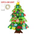 thumbnail image 1 of DIY Felt 3D Navidad Christmas Tree Santa Snowflake Candy Elk Decoration New Year Home Decorations Children's Gifts, 1 of 4