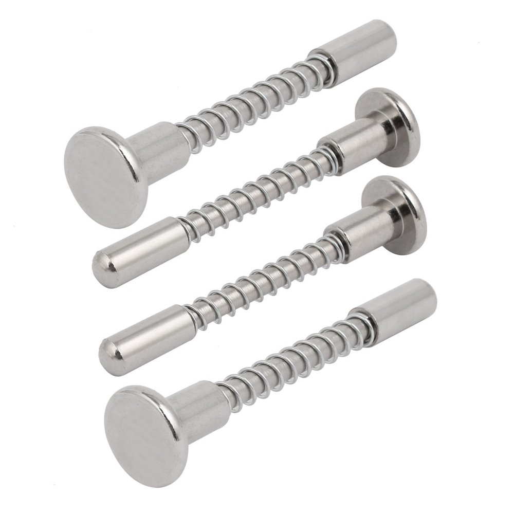 7mm Dia. Stainless Steel Spring Quick Release Lock Pin (4pack
