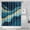 Blue Gold Wave, variant on Teal Gold Marble Pattern Shower Curtain 36"x72" ,Bathroom Decorative Shower Curtains Set with 12 Hooks,Modern Waterproof Washable Shower Curtain